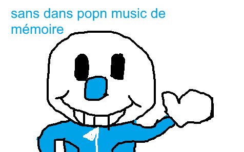 Sans dans Pop'n Music, dessiné de mémoire